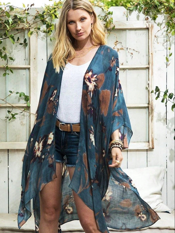 Ropa de Mujer, Ropa de Mujer, Ropa de Playa para Mujer, Kimonos de Mujer, , Neblina azul