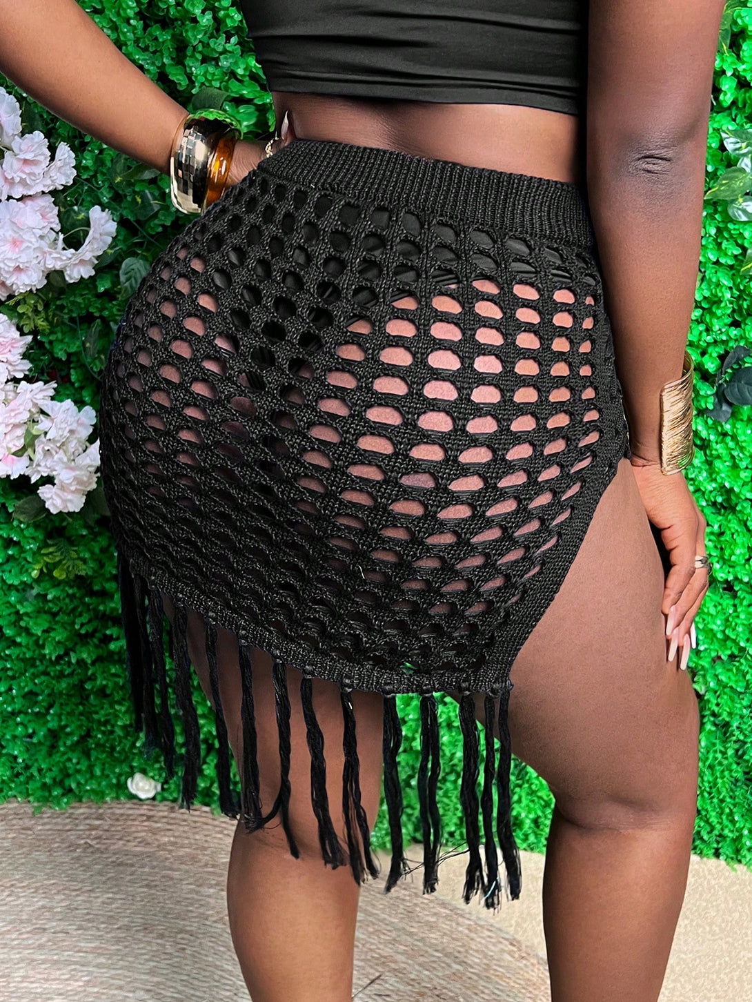 Ropa de Mujer, Tejido de Punto de Mujer, Faldas de Jersey para Mujer, 28946606, Negro