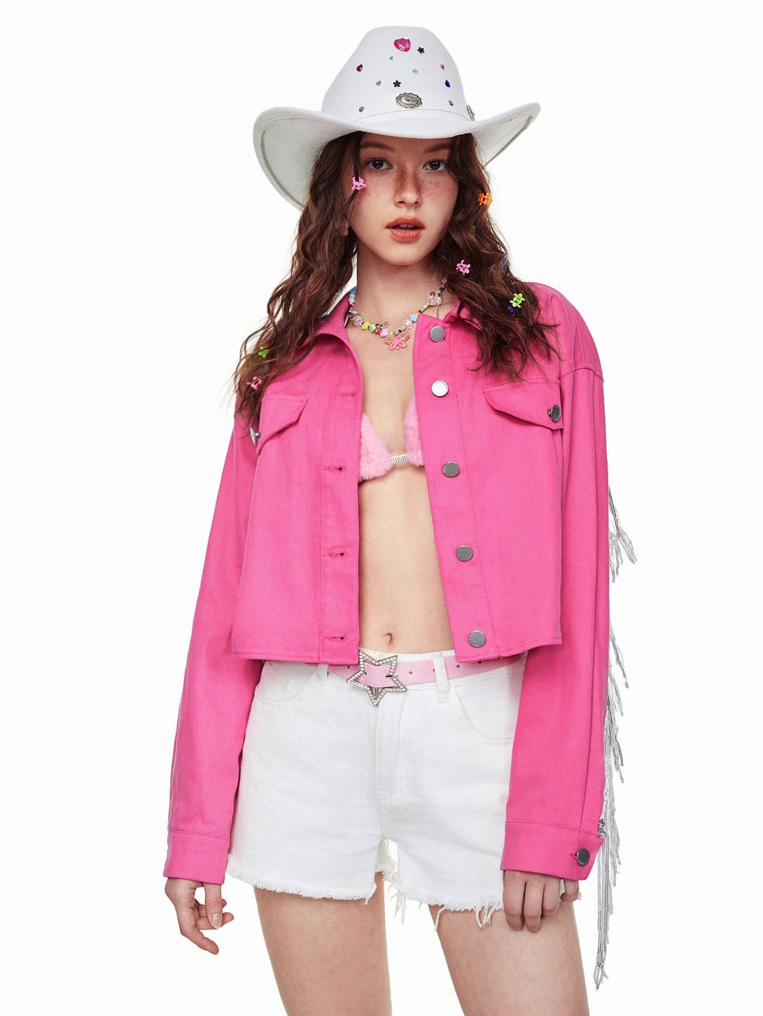 Ropa de Mujer, Mezclilla para mujer, Cazadoras & abrigos mezclilla para mujer, Colección de trajes de mujer, 28970372, Rosa