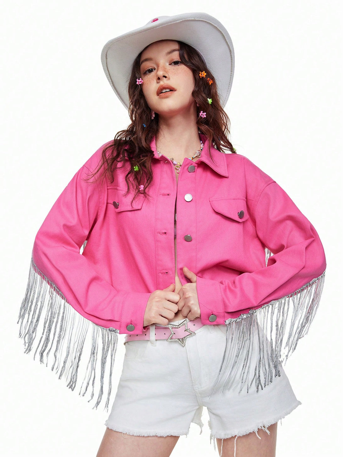 Ropa de Mujer, Mezclilla para mujer, Cazadoras & abrigos mezclilla para mujer, Colección de trajes de mujer, 28970372, Rosa