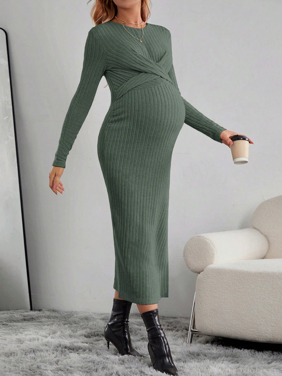 Ropa de Mujer, Ropa Premamá, Vestidos premamá, Verde Oscuro