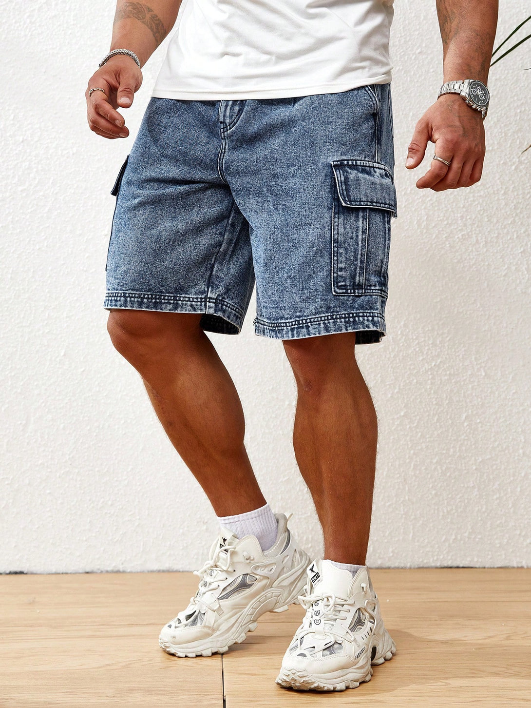 Hombres, Ropa de hombre, Mezclilla para hombre, Shorts mezclilla hombre, 29219388, Azul