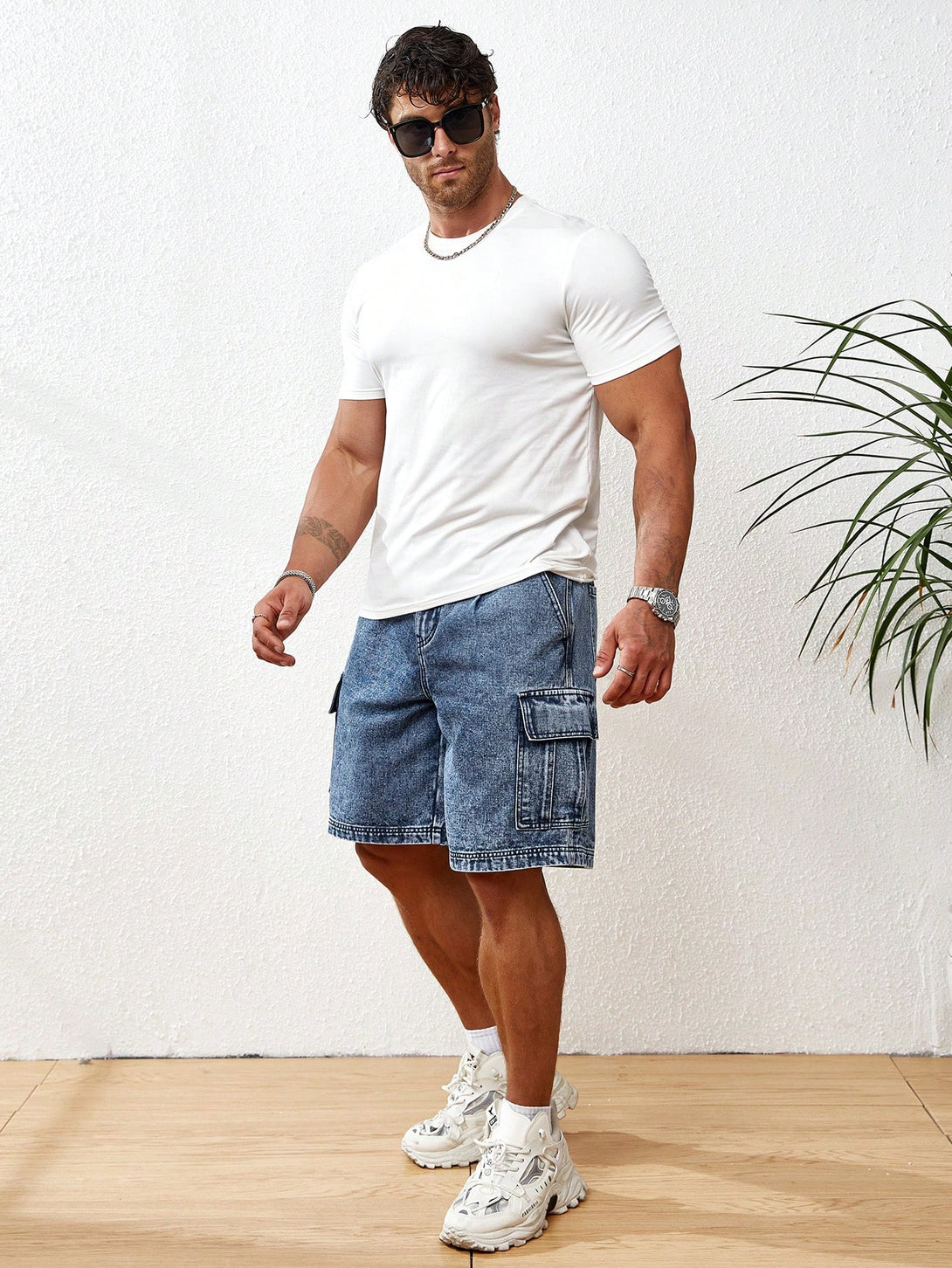 Hombres, Ropa de hombre, Mezclilla para hombre, Shorts mezclilla hombre, 29219388, Azul