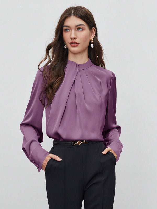 Ropa de Mujer, Ropa de Mujer, Tops & Blusas & Camisetas de Mujer, Blusas de Mujer, Morado