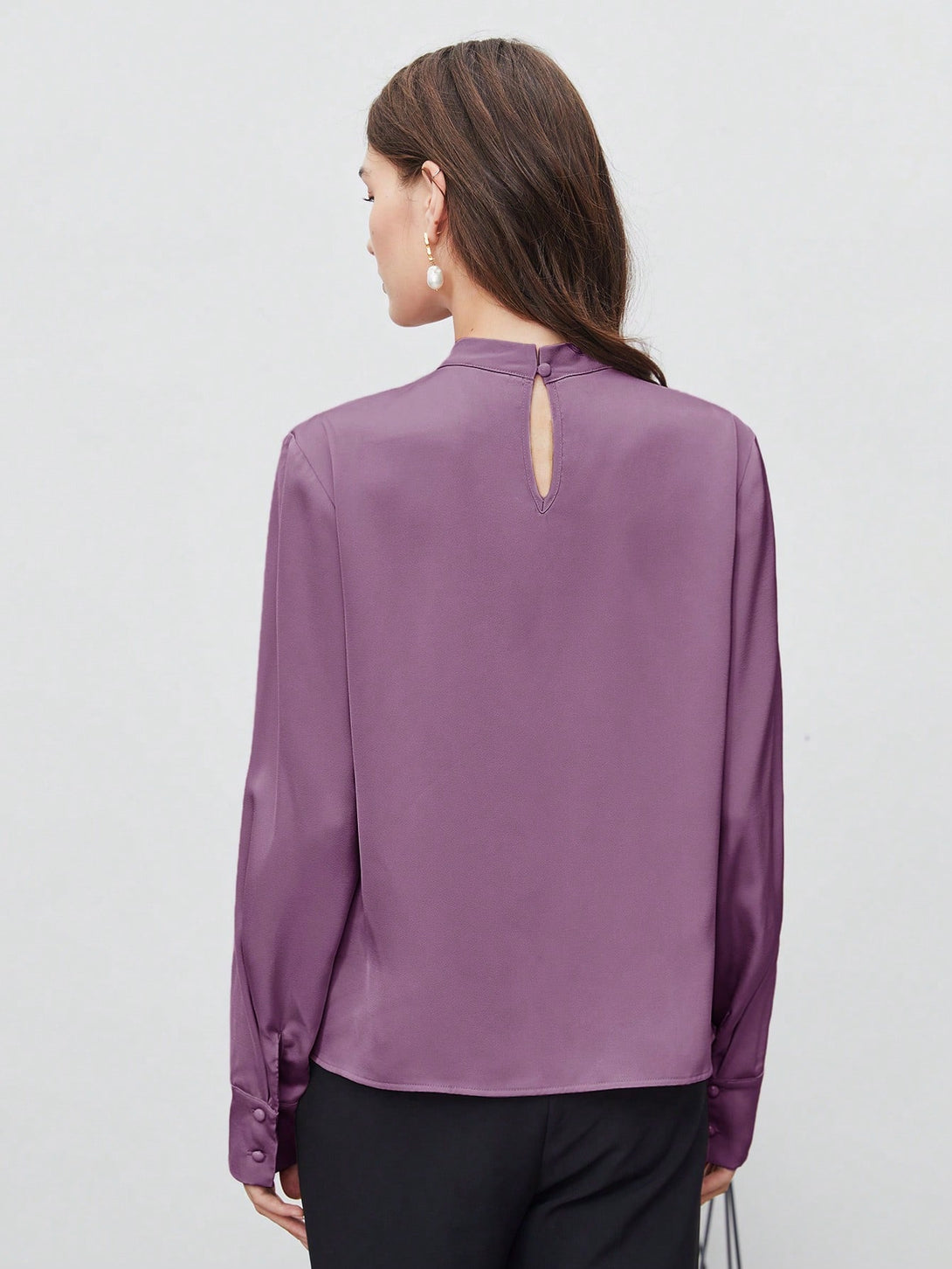 Ropa de Mujer, Ropa de Mujer, Tops & Blusas & Camisetas de Mujer, Blusas de Mujer, Morado