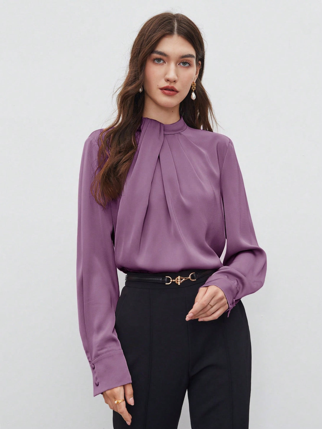 Ropa de Mujer, Ropa de Mujer, Tops & Blusas & Camisetas de Mujer, Blusas de Mujer, Morado