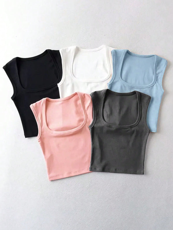 Ropa de Mujer, Tops & Blusas & Camisetas de Mujer, Camisetas & Tops de Tirantes de Mujer, 28442628, Multicolor