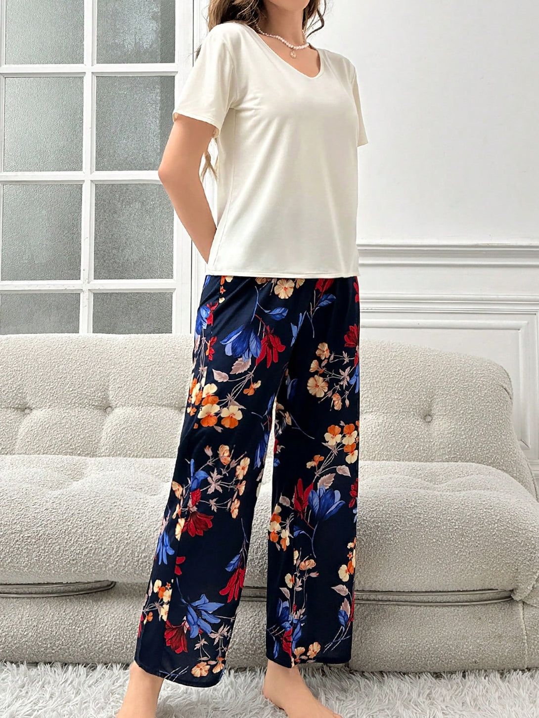 Ropa Interior y Ropa de Dormir, Pijama & Ropa de Descanso de Mujer, Ropa de Dormir para Mujeres, Sets de Pijamas de Mujer, 26658417, Beis