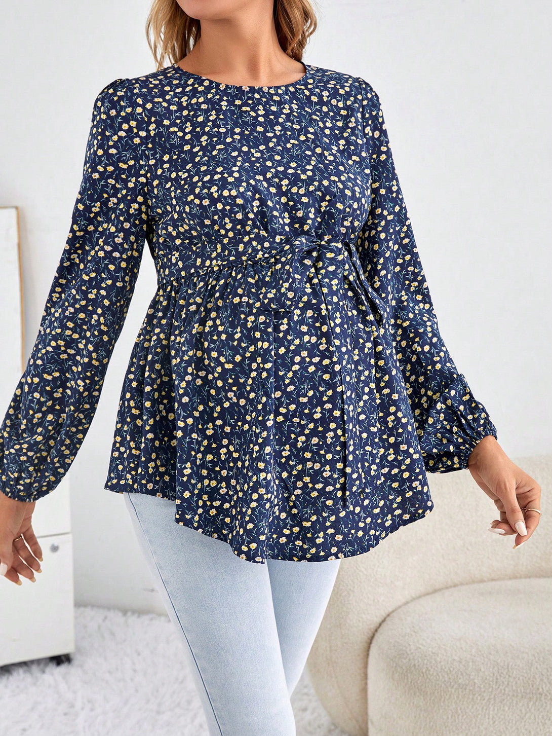 Ropa de Mujer, Ropa Premamá, Tops Premamá, Camisas premamá, Azul Marino