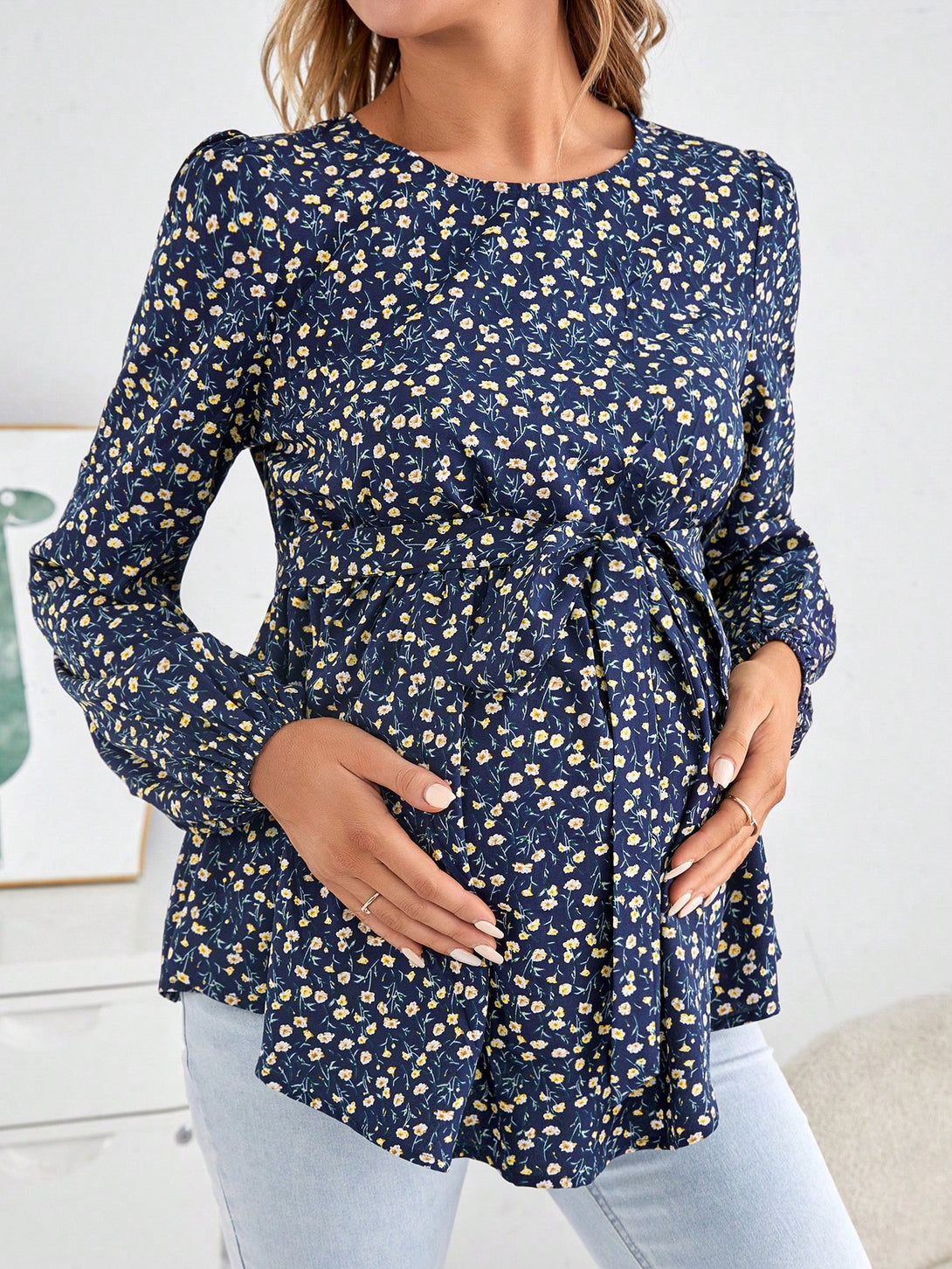 Ropa de Mujer, Ropa Premamá, Tops Premamá, Camisas premamá, Azul Marino