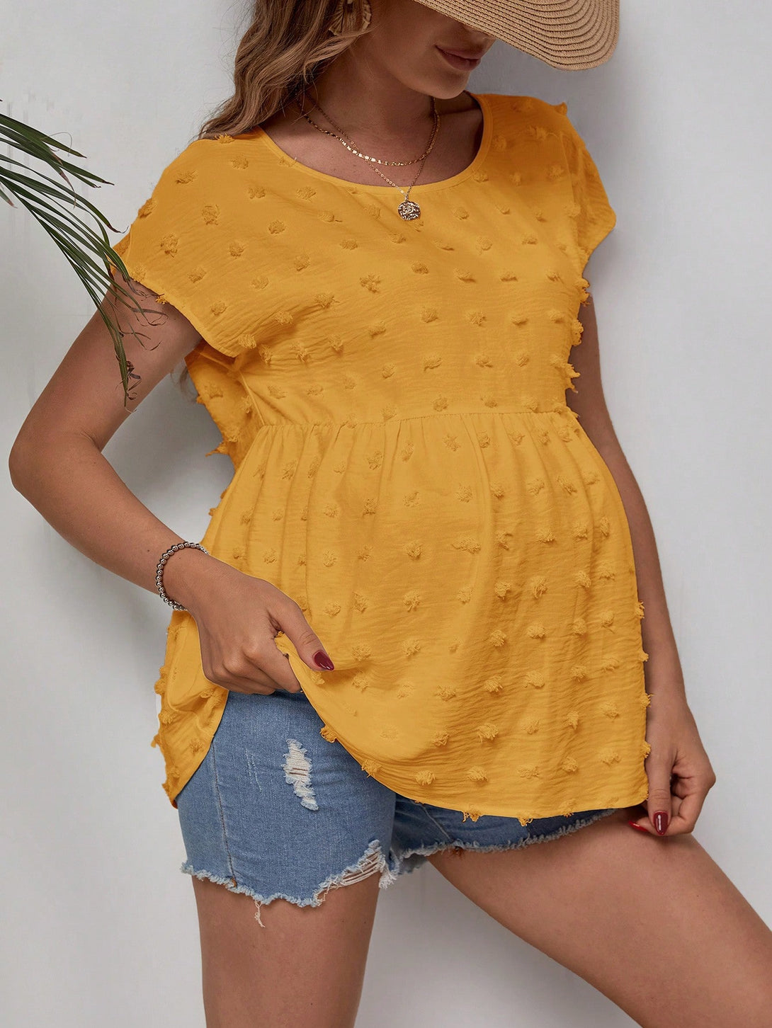 Ropa de Mujer, Ropa Premamá, Tops Premamá, Camisas premamá, Amarillo