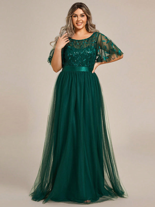 Ropa de Mujer, Bodas & Eventos, Boda Mujer Plus, Vestidos de Dama de Honor en Tallas Grandes, , Verde Oscuro