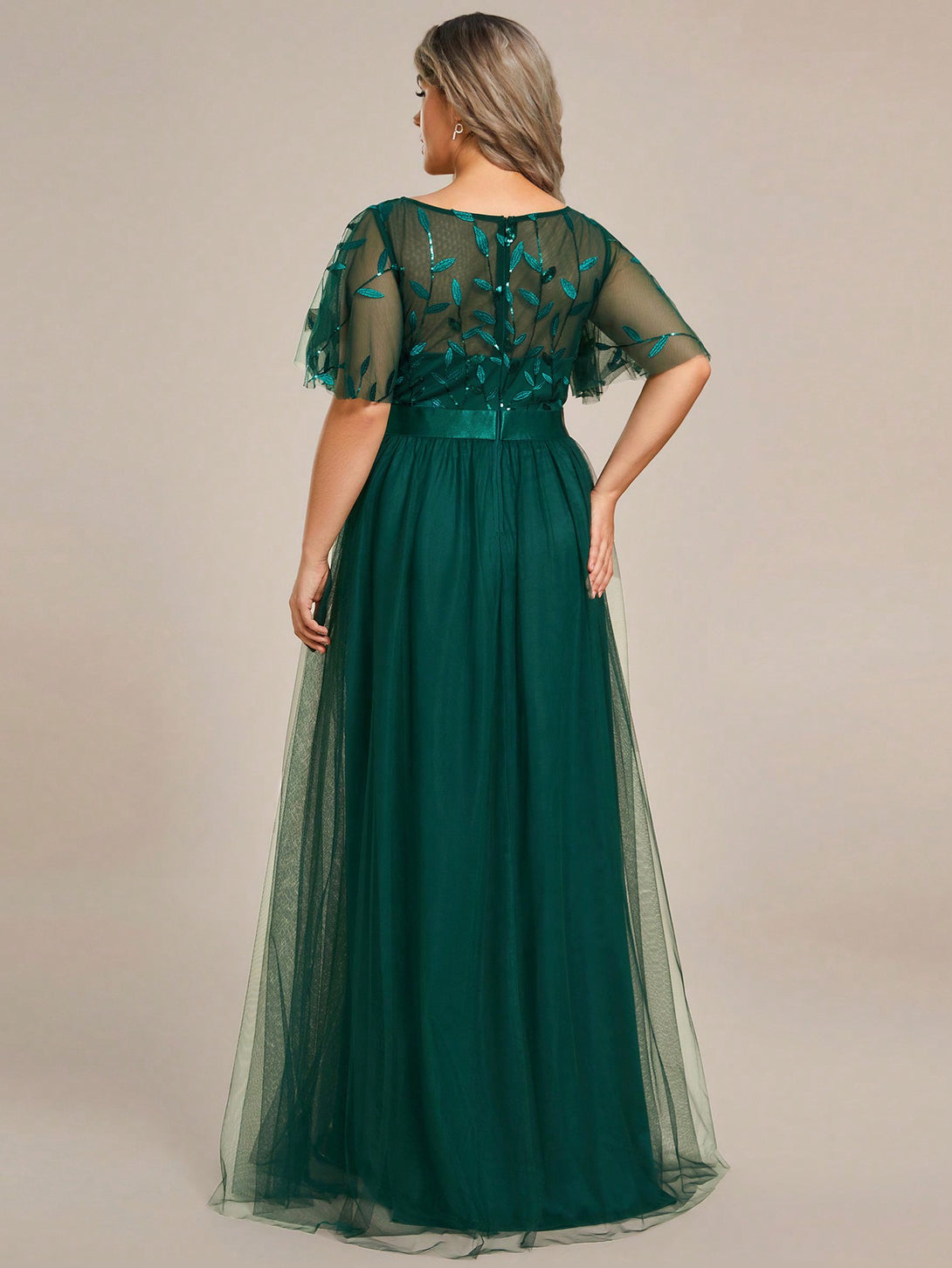 Ropa de Mujer, Bodas & Eventos, Boda Mujer Plus, Vestidos de Dama de Honor en Tallas Grandes, , Verde Oscuro