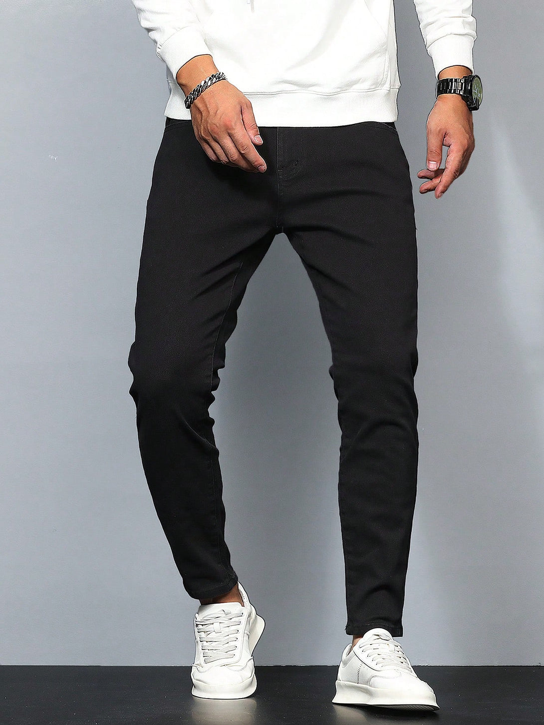 Hombres, Ropa de hombre, Mezclilla para hombre, Jeans para hombre, OUTFITS LOOKBOOK, 28782864, Negro