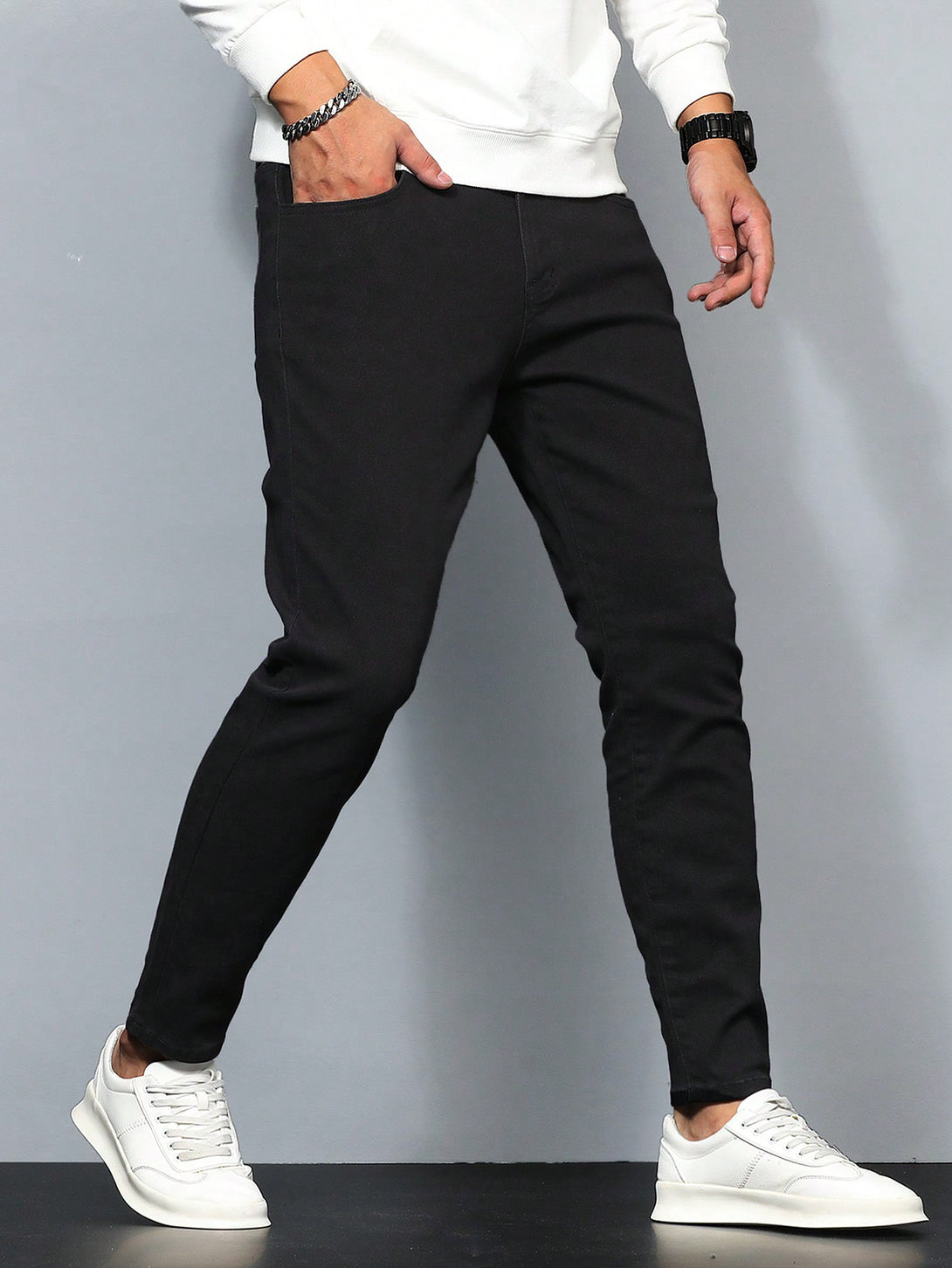 Hombres, Ropa de hombre, Mezclilla para hombre, Jeans para hombre, OUTFITS LOOKBOOK, 28782864, Negro