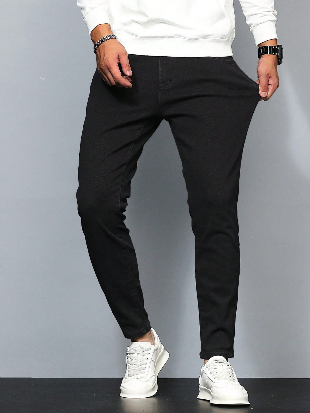 Hombres, Ropa de hombre, Mezclilla para hombre, Jeans para hombre, OUTFITS LOOKBOOK, 28782864, Negro