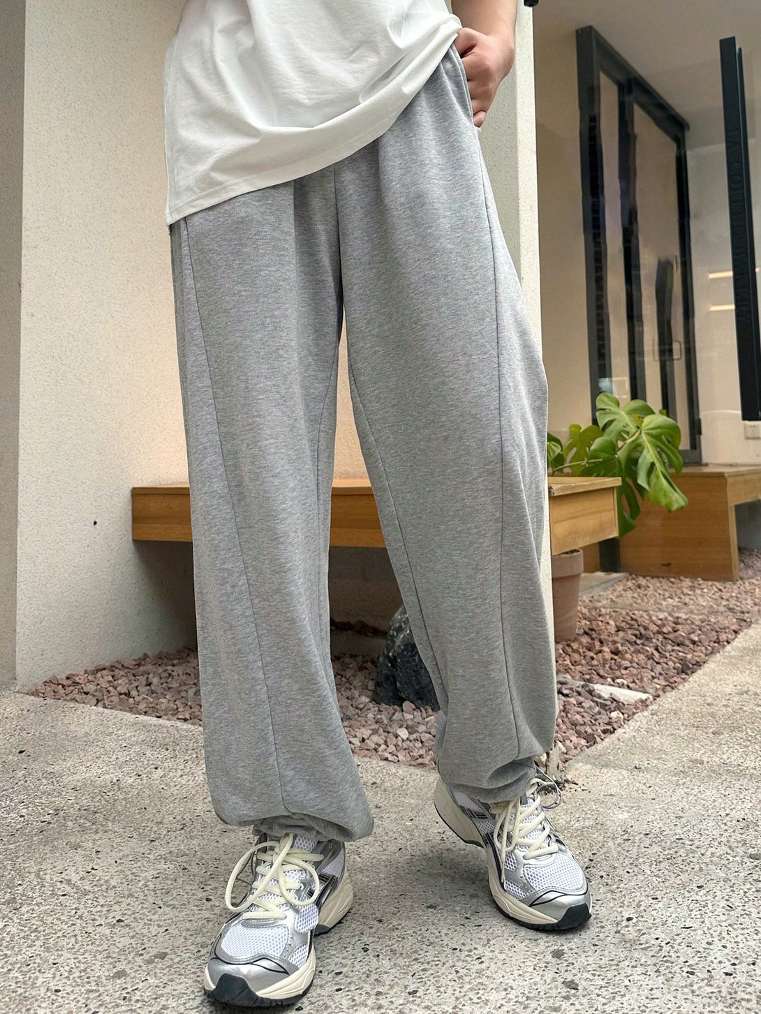 Hombres, Ropa de hombre, Bottoms de hombres, Pantalones Joggers para Hombre, OUTFITS LOOKBOOK, 29698381, Gris