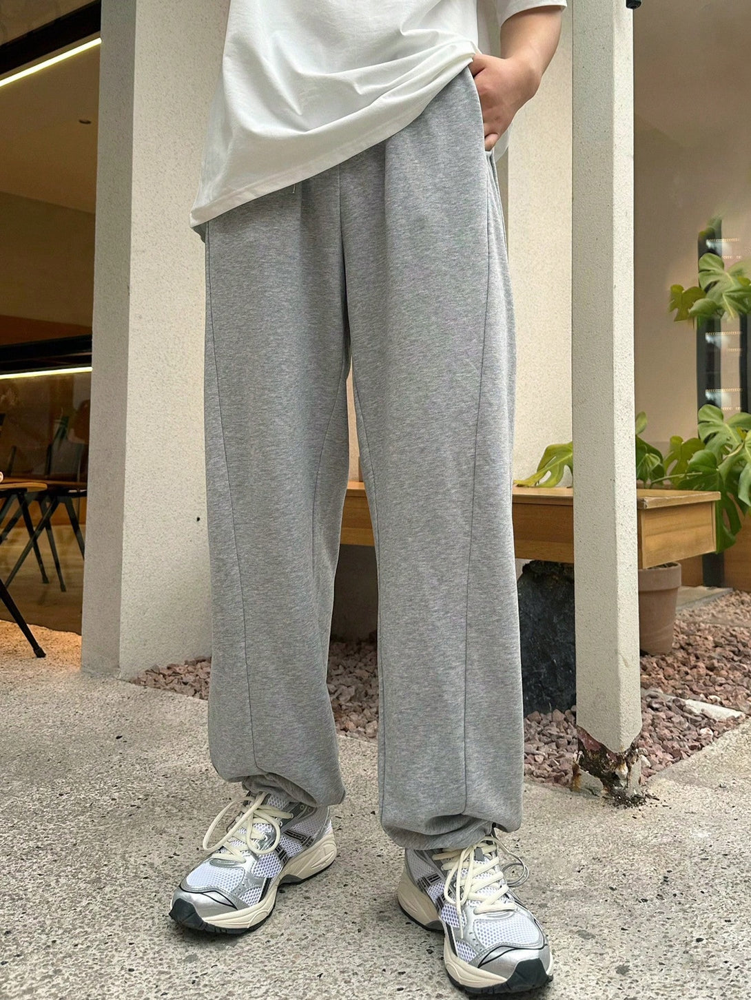 Hombres, Ropa de hombre, Bottoms de hombres, Pantalones Joggers para Hombre, OUTFITS LOOKBOOK, 29698381, Gris