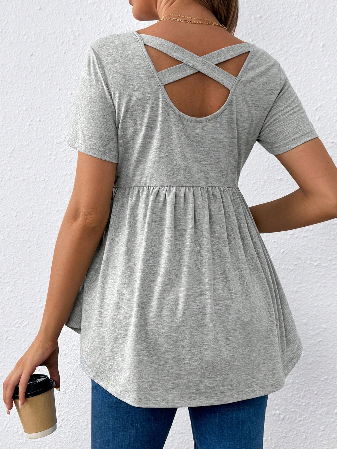 Ropa de Mujer, Ropa Premamá, Tops Premamá, Camisetas premamá, Gris