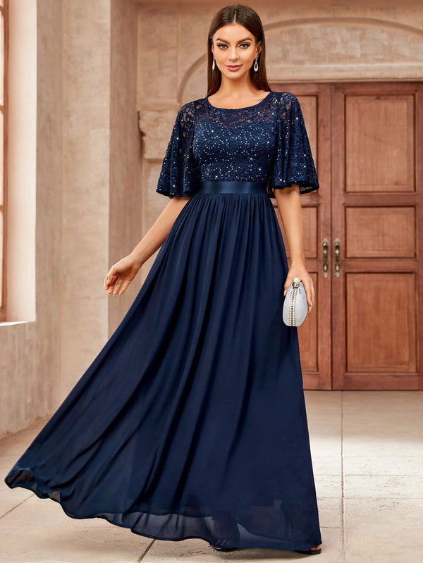 Ropa de Mujer, Bodas & Eventos, Ropa de Fiesta de Mujer, Vestidos formales y de noche para mujer, Colección de trajes de mujer, Azul Marino