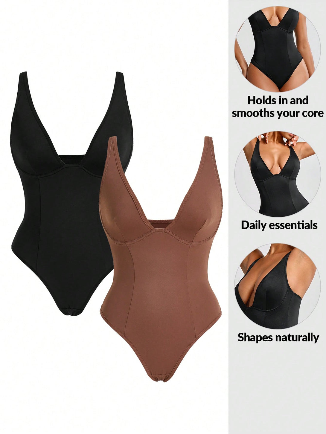 Ropa Interior y Ropa de Dormir, Shapewear para Mujer, Bodys Shapewear para Mujer, Multicolor