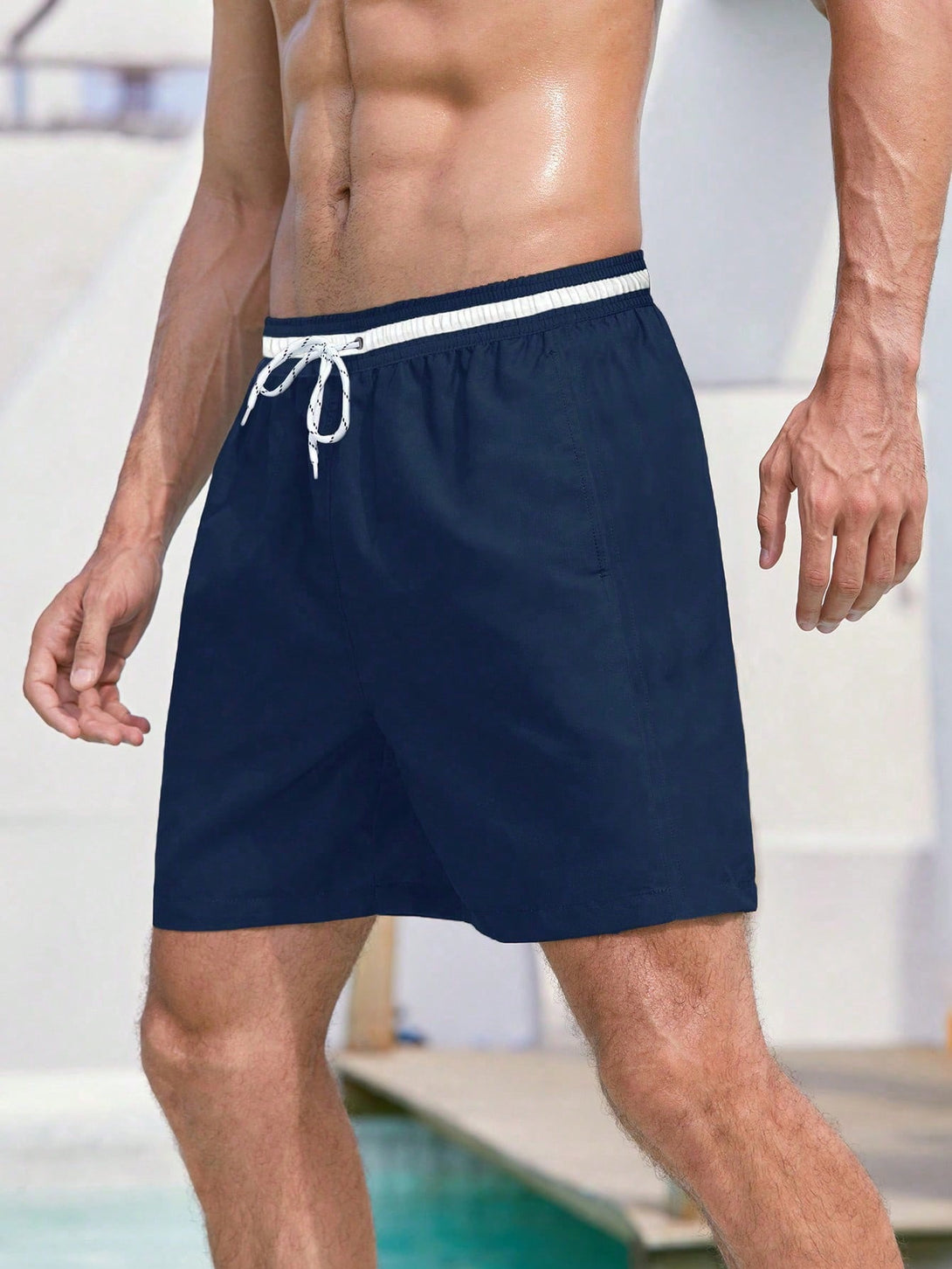 Hombres, Ropa de hombre, Bañador de hombres, Shorts de Playa para Hombre, 17145567, Azul Marino