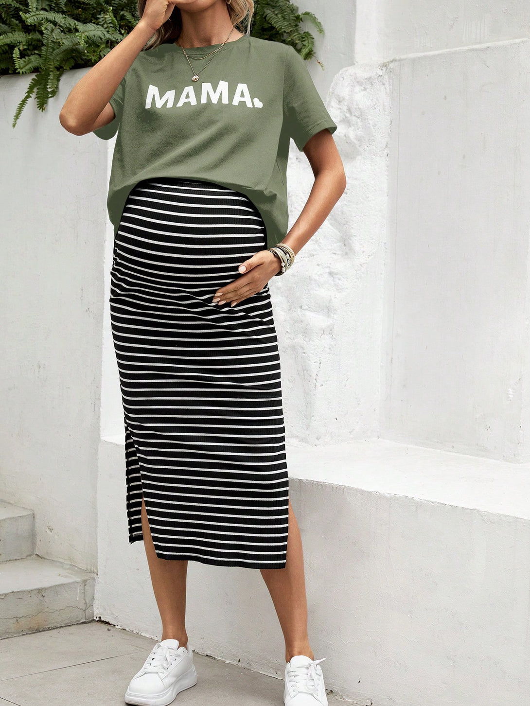 Ropa de Mujer, Ropa Premamá, Conjunto premamá, Verde