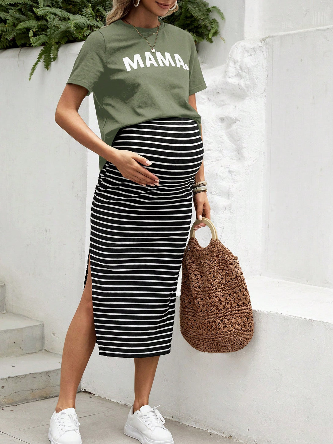 Ropa de Mujer, Ropa Premamá, Conjunto premamá, Verde