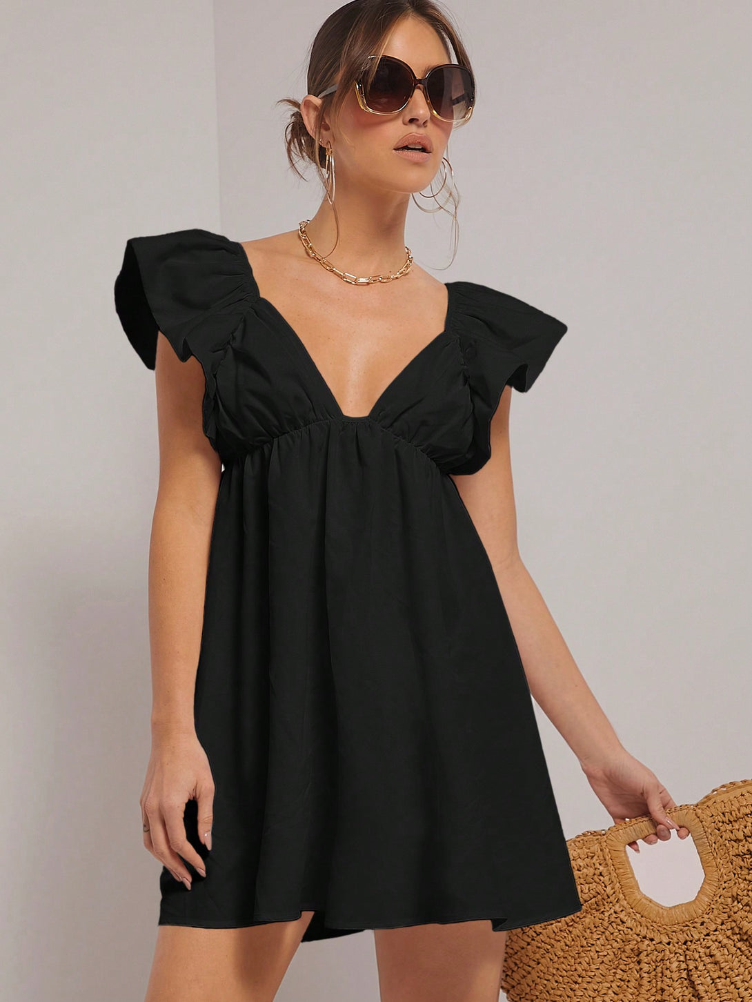 Ropa de Mujer, Ropa de Mujer, Vestidos de mujer, Vestidos cortos de mujer, Negro