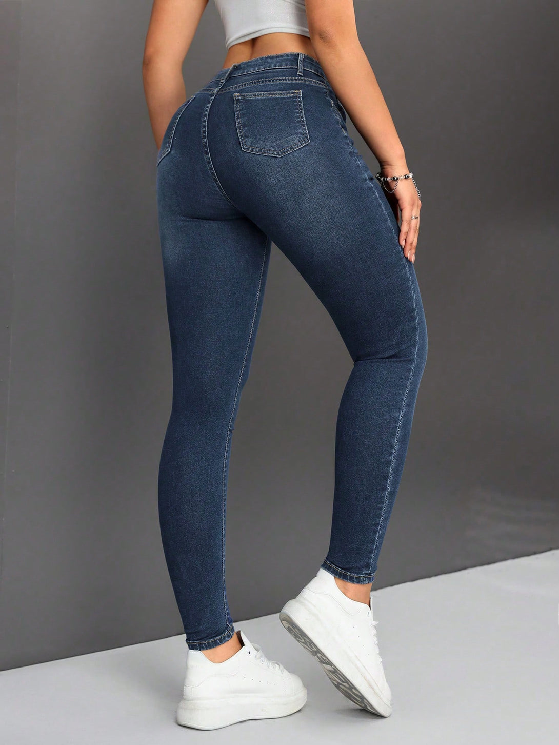 Ropa de Mujer, Mezclilla para mujer, Jeans para mujer, Colección de trajes de mujer, 29939072, Azul lavado oscuro