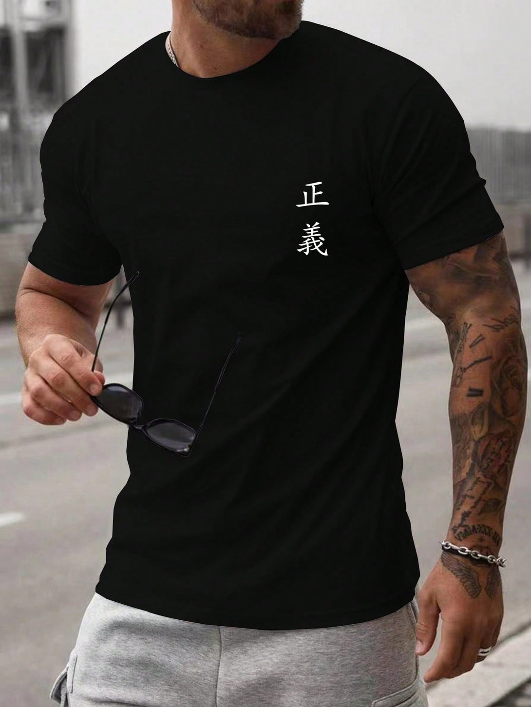 Hombres, Ropa de hombre, Tops para Hombre, Camisetas de hombre, OUTFITS LOOKBOOK, 30879551, Negro