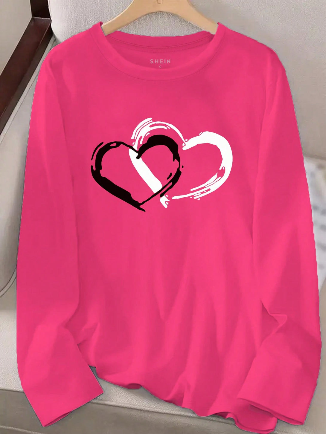 Ropa de Mujer, Ropa de Mujer, Tops & Blusas & Camisetas de Mujer, Camisetas de Mujer, Rosa Fucsia