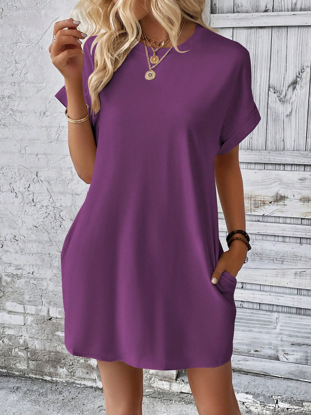 Ropa de Mujer, Ropa de Mujer, Vestidos de mujer, Vestidos cortos de mujer, Morado