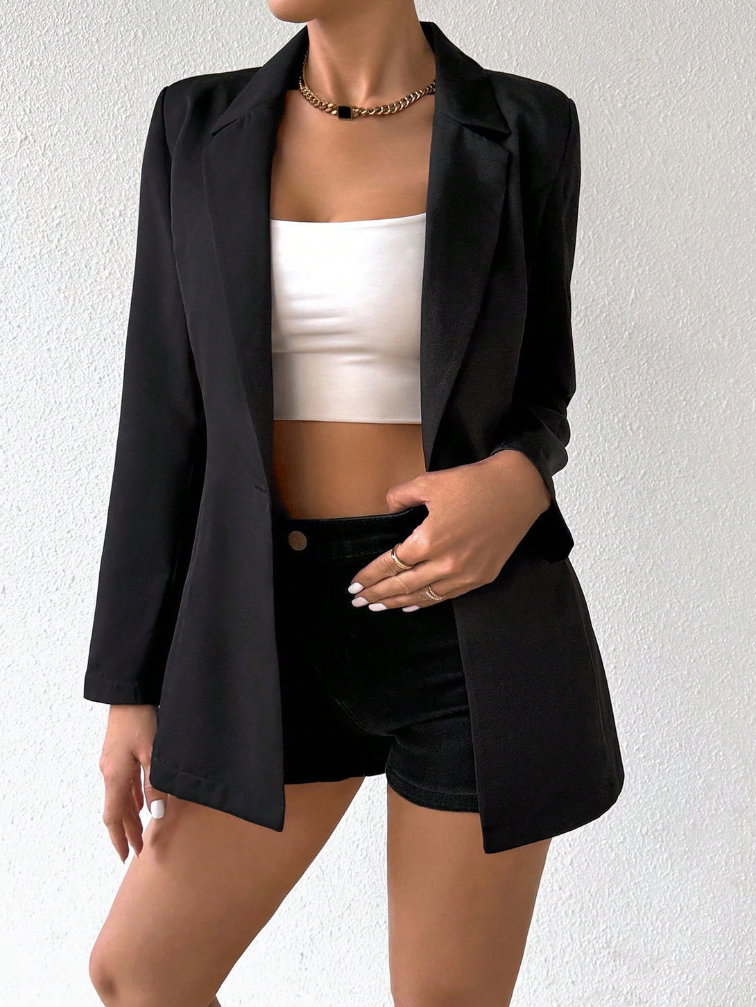 Ropa de Mujer, Trajes de Mujer, Blazers de Mujer, Colección de trajes de mujer, 31179755, Negro