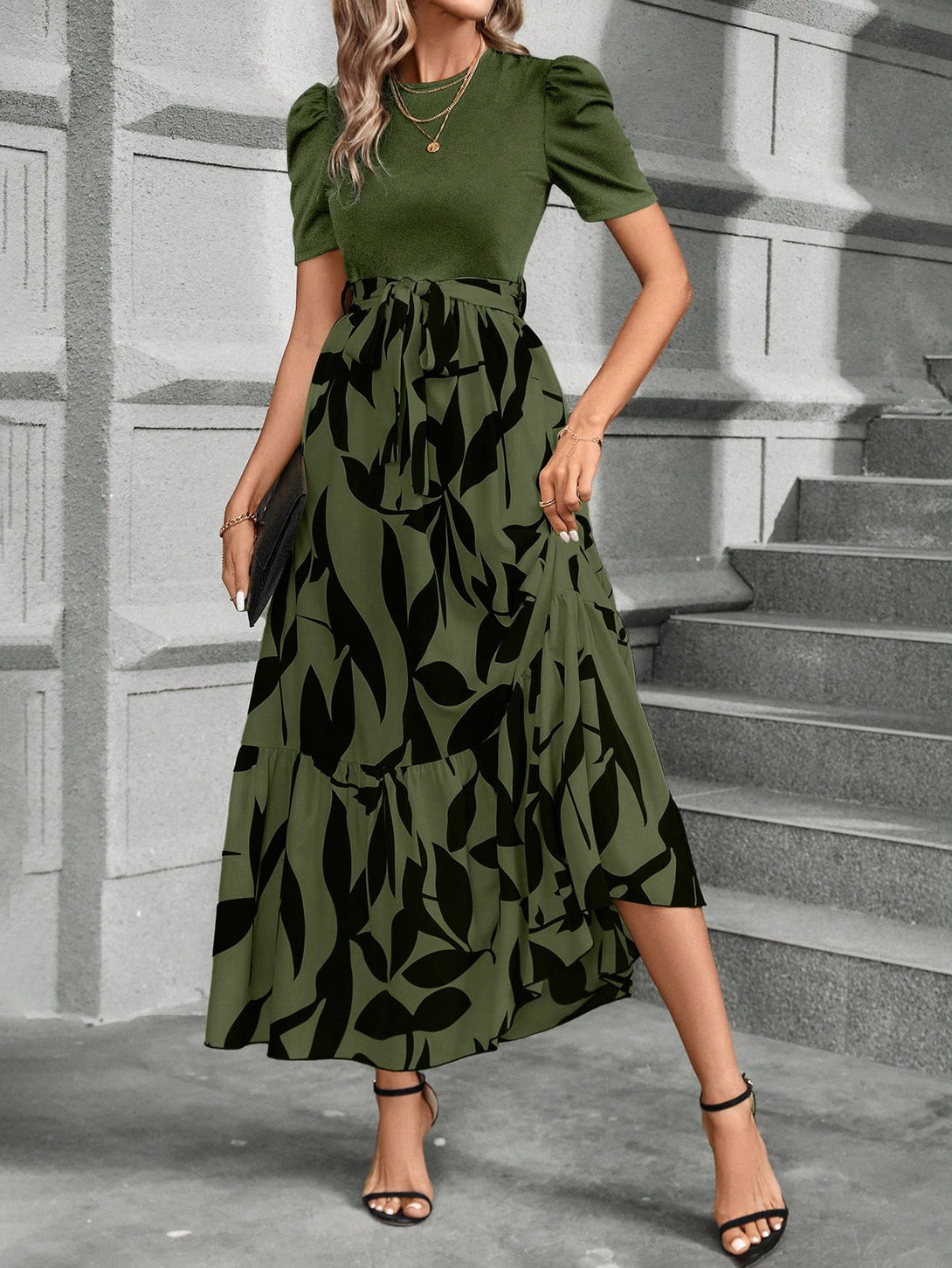 Ropa de Mujer, Ropa de Mujer, Vestidos de mujer, Vestidos largos de mujer, Verde militar