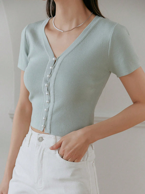 Ropa de Mujer, Tejido de Punto de Mujer, Tops de Punto para Mujer, 31283754, Verde