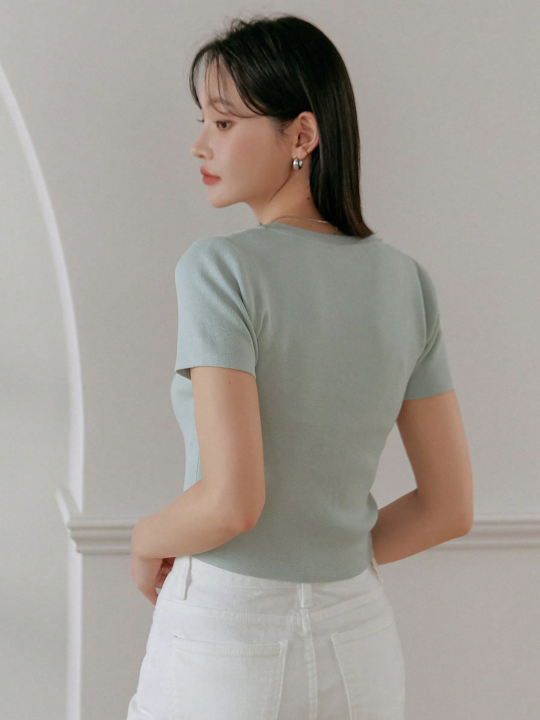 Ropa de Mujer, Tejido de Punto de Mujer, Tops de Punto para Mujer, 31283754, Verde