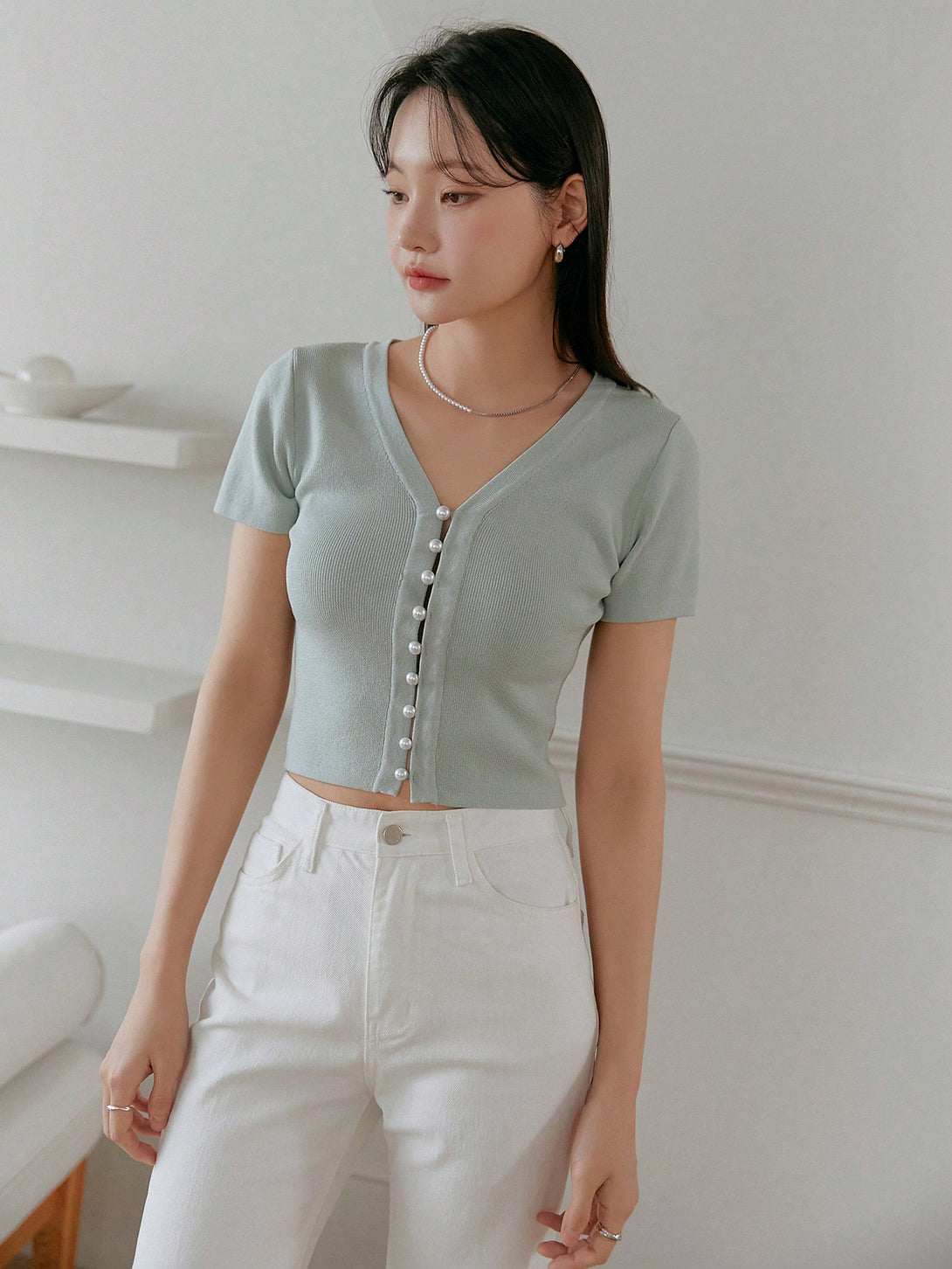 Ropa de Mujer, Tejido de Punto de Mujer, Tops de Punto para Mujer, 31283754, Verde