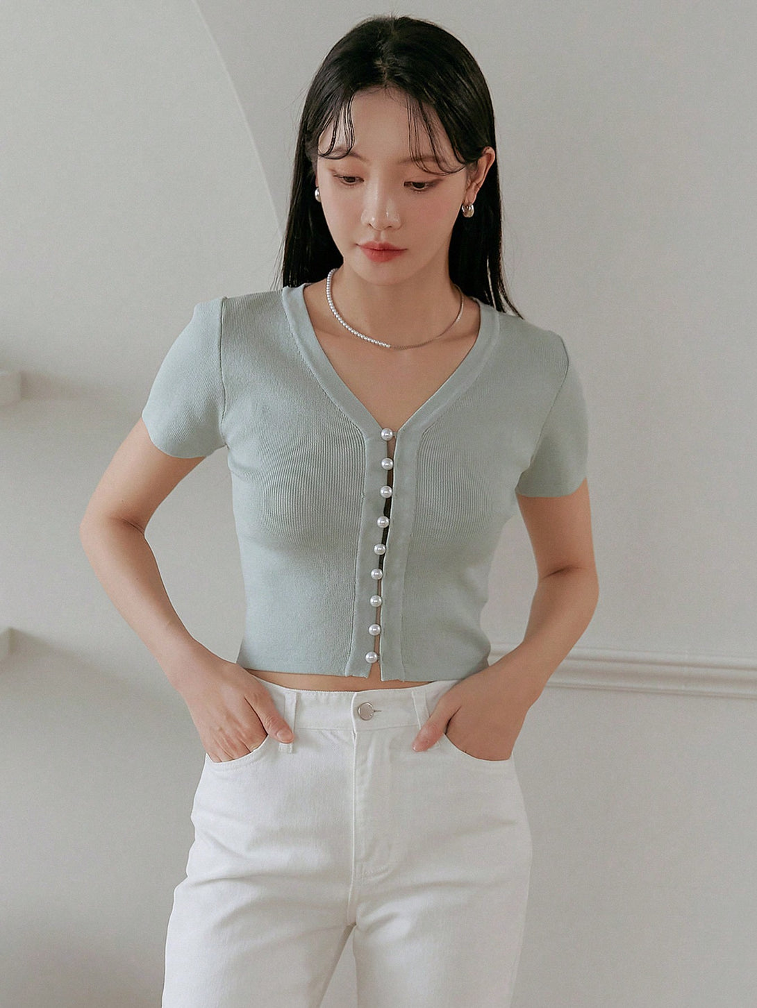 Ropa de Mujer, Tejido de Punto de Mujer, Tops de Punto para Mujer, 31283754, Verde