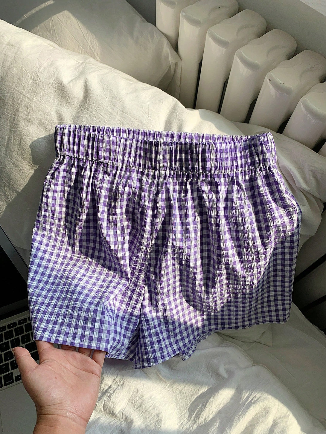 Ropa de Mujer, Ropa de Mujer, Bottoms de Mujer, Pantalones Cortos de Mujer, Colección de trajes de mujer, Morado