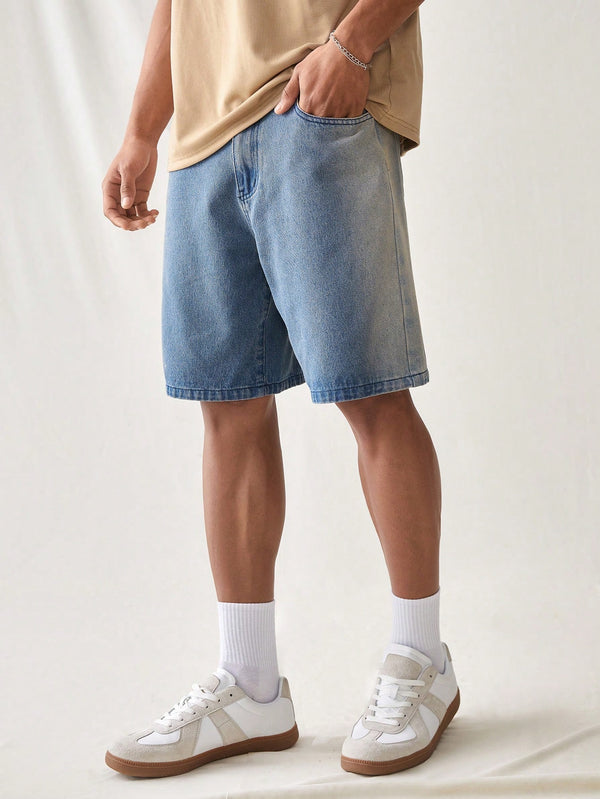 Hombres, Ropa de hombre, Mezclilla para hombre, Shorts mezclilla hombre, OUTFITS LOOKBOOK, 31320193, Azul lavado oscuro