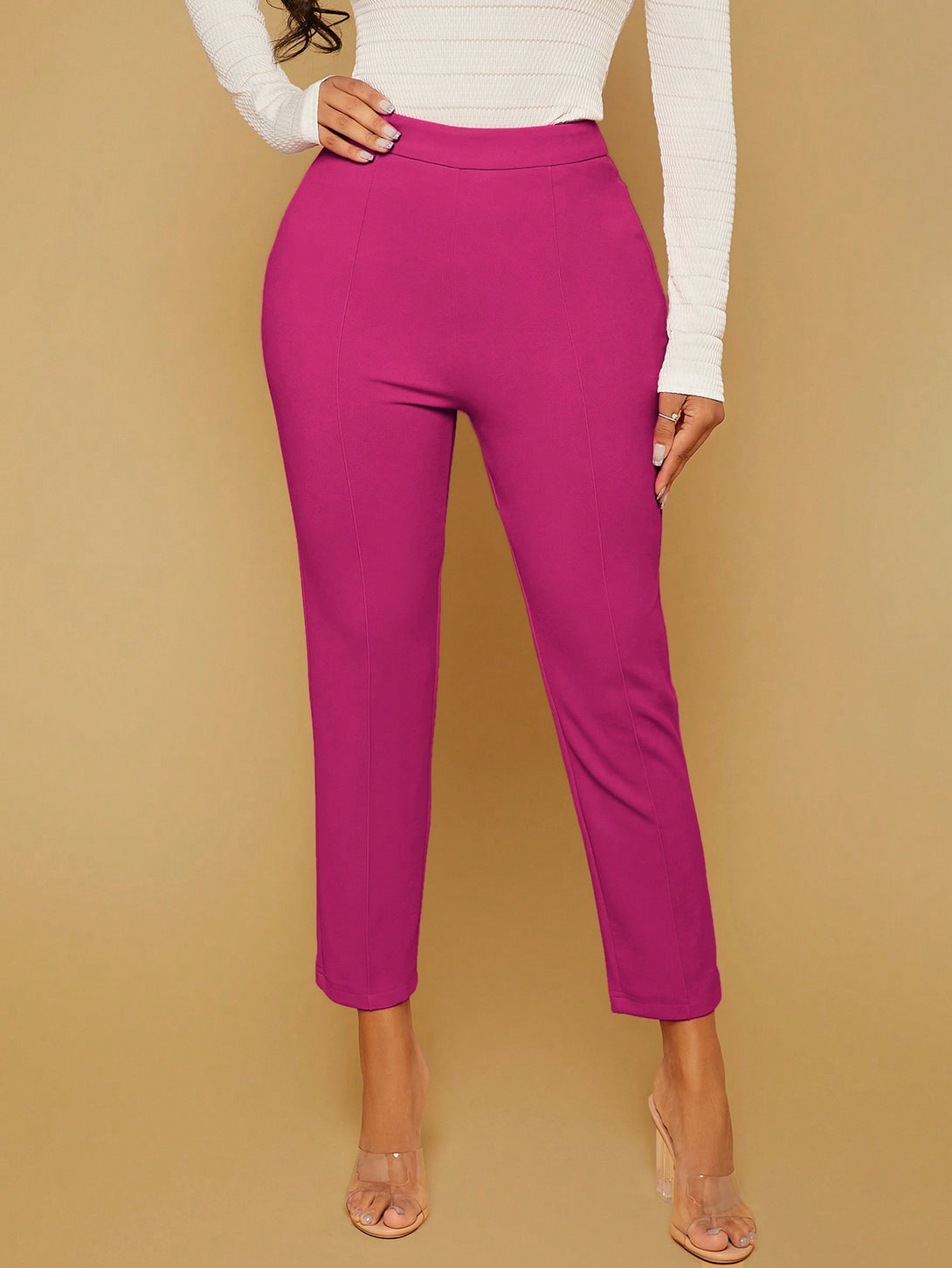 Ropa de Mujer, Ropa de Mujer, Bottoms de Mujer, Pantalones de Mujer, BBF LOOKBOOK, Rosa Fucsia