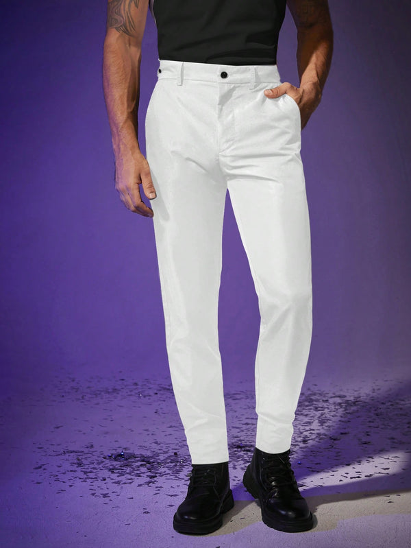 Hombres, Ropa de hombre, Trajes & Piezas separadas para Hombres, pantalones de traje de hombre, 31560077, Blanco