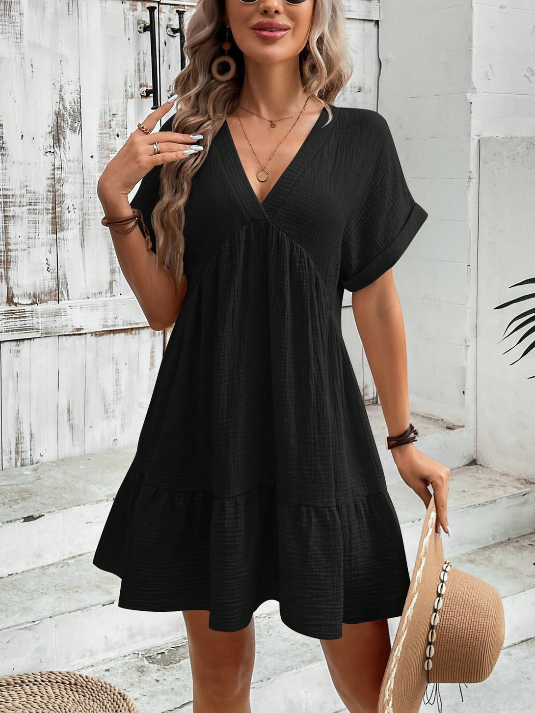 Ropa de Mujer, Ropa de Mujer, Vestidos de mujer, Vestidos cortos de mujer, Negro