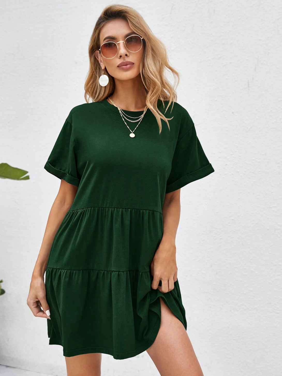 Ropa de Mujer, Ropa de Mujer, Vestidos de mujer, Vestidos midi para mujer, Verde Oscuro