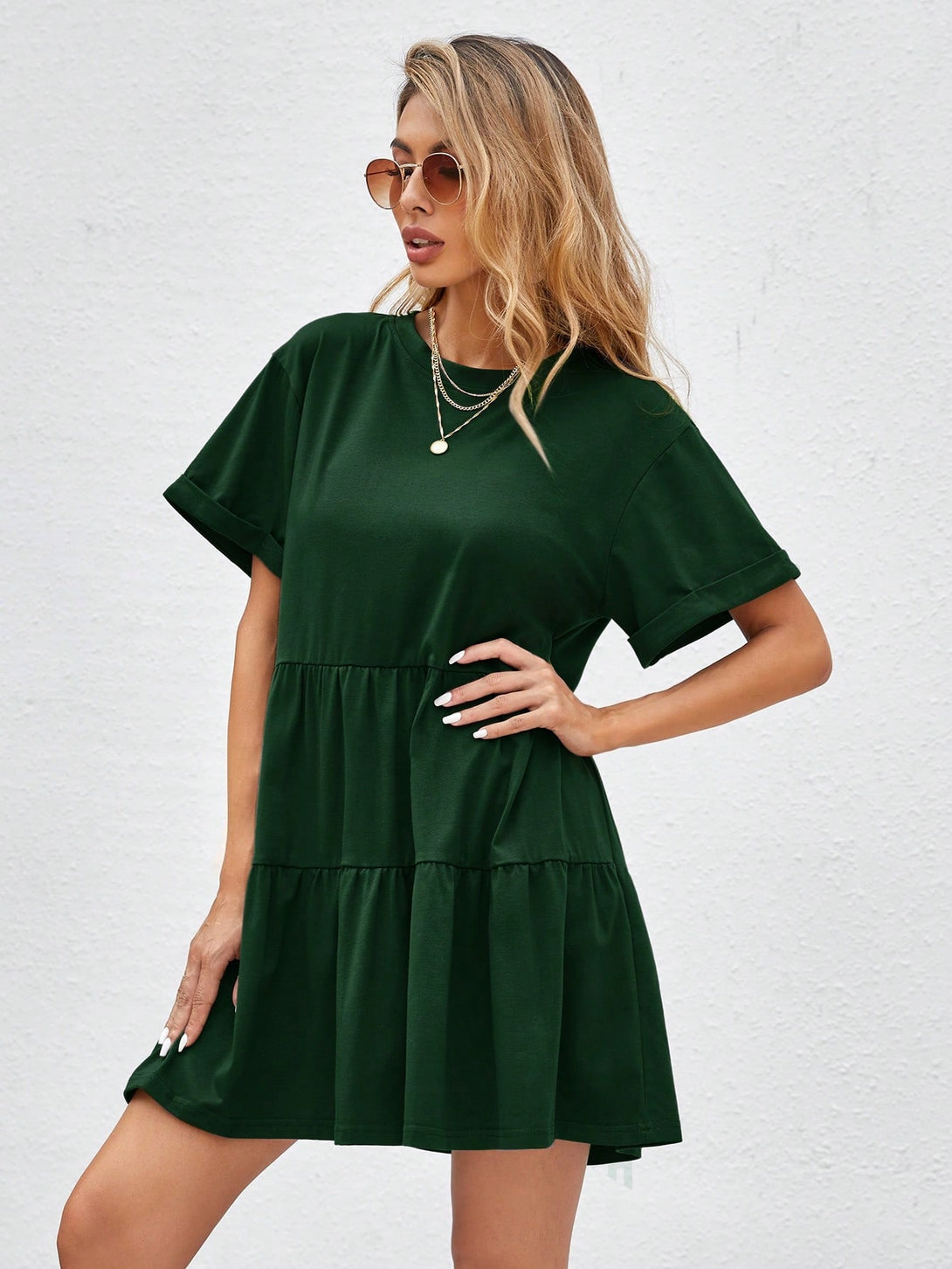 Ropa de Mujer, Ropa de Mujer, Vestidos de mujer, Vestidos midi para mujer, Verde Oscuro