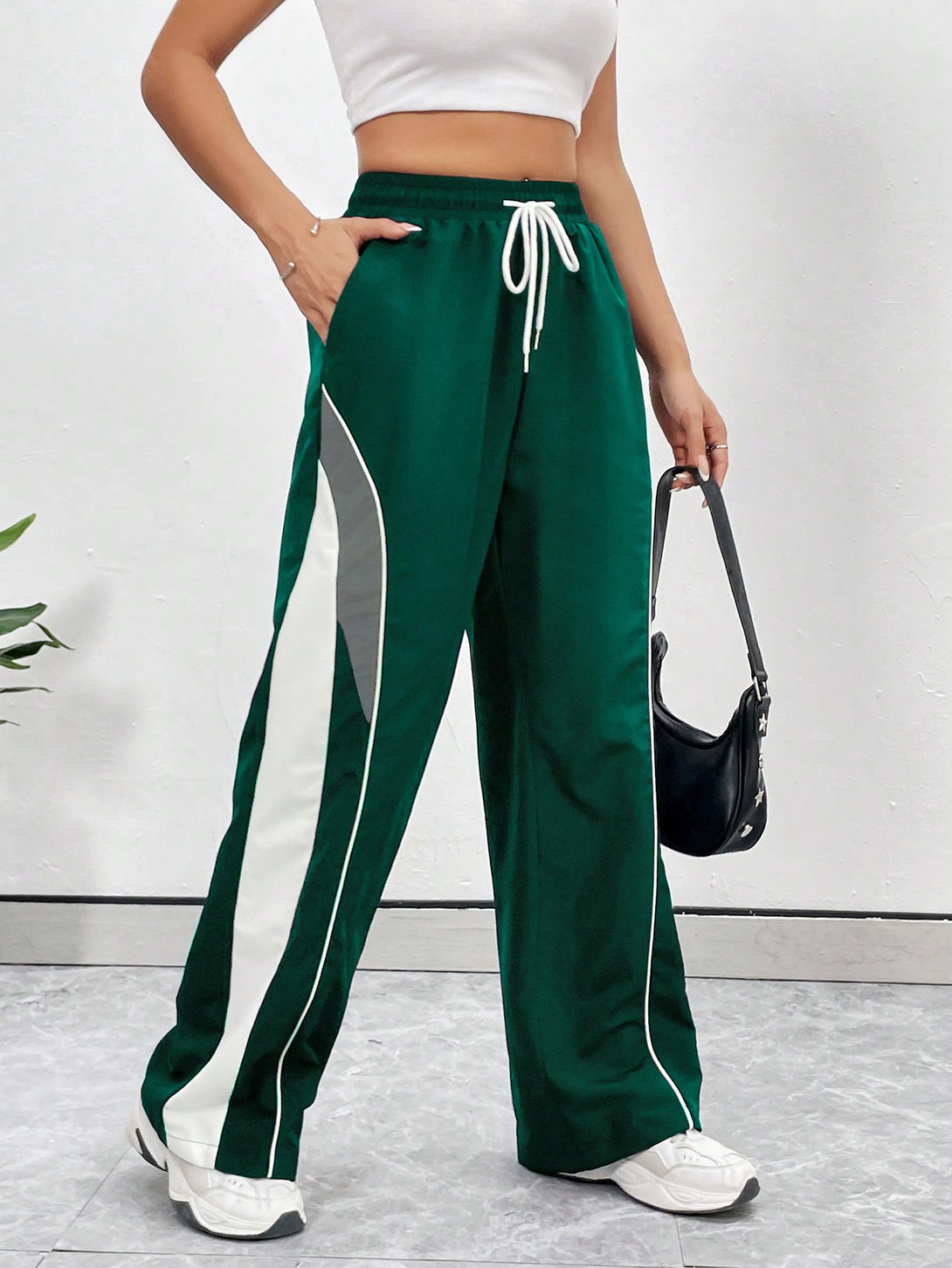 Ropa de Mujer, Ropa de Mujer, Bottoms de Mujer, Pantalones de Mujer, Colección de trajes de mujer, Verde