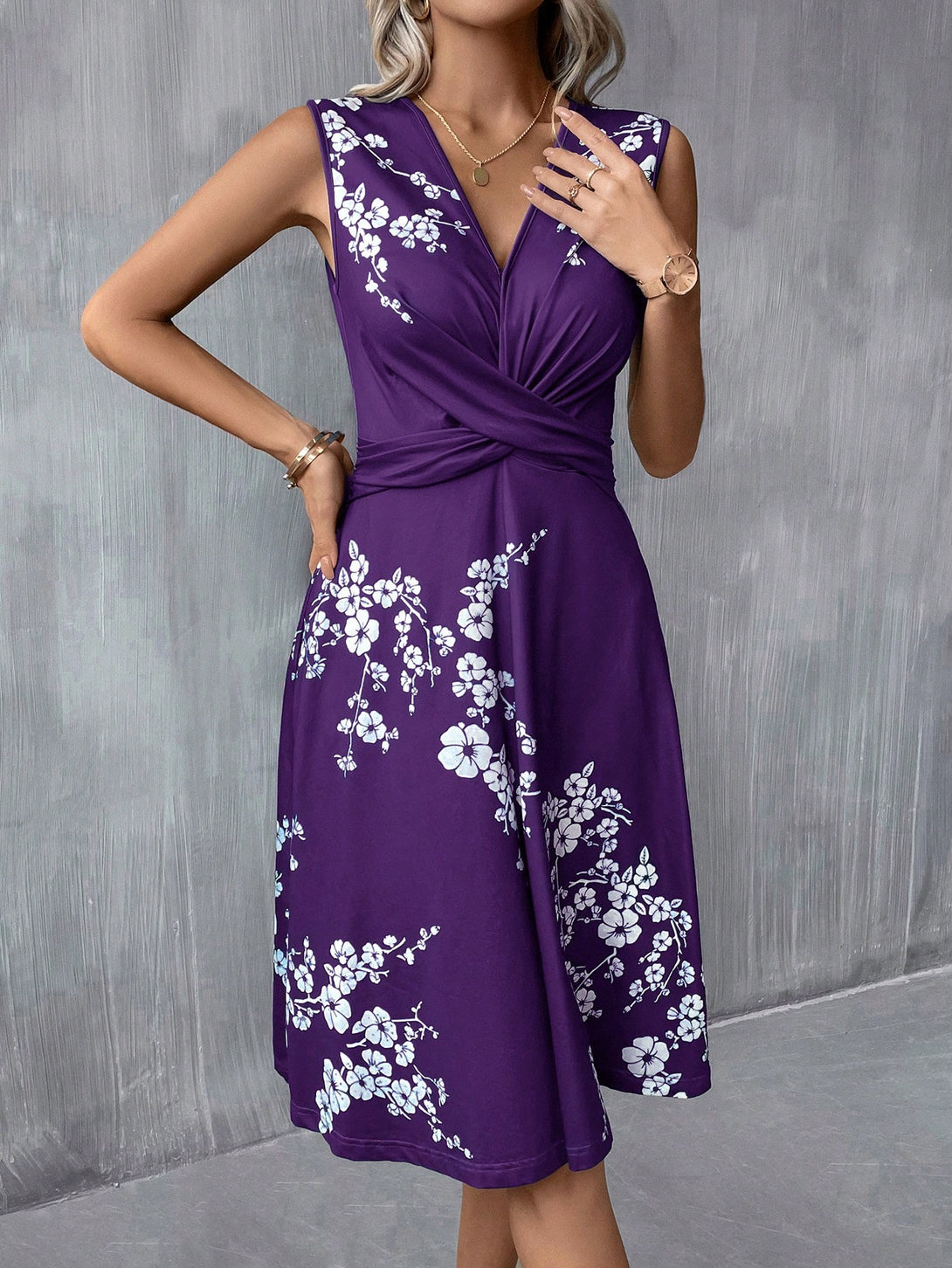 Ropa de Mujer, Ropa de Mujer, Vestidos de mujer, Vestidos midi para mujer, Morado