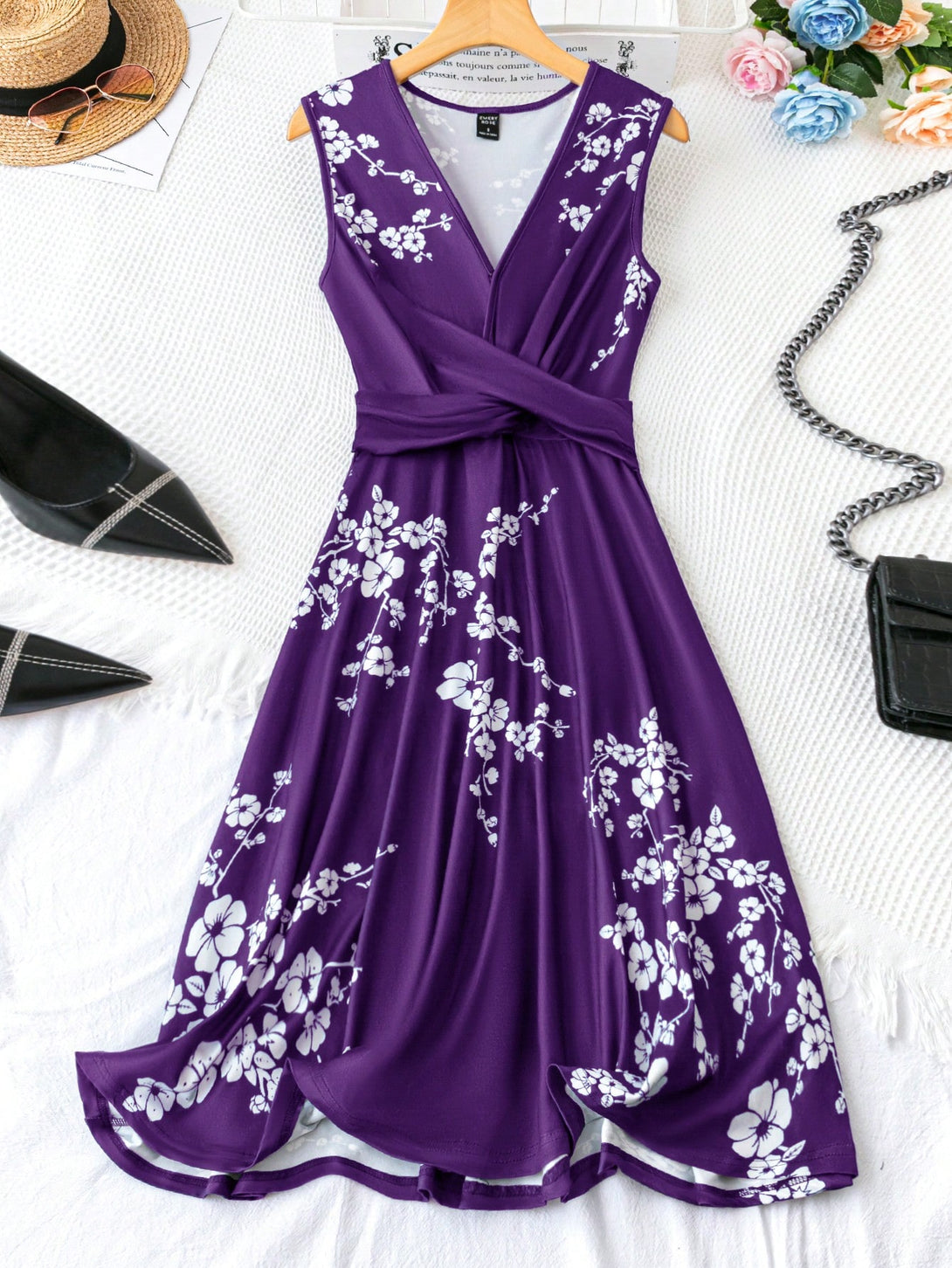 Ropa de Mujer, Ropa de Mujer, Vestidos de mujer, Vestidos midi para mujer, Morado