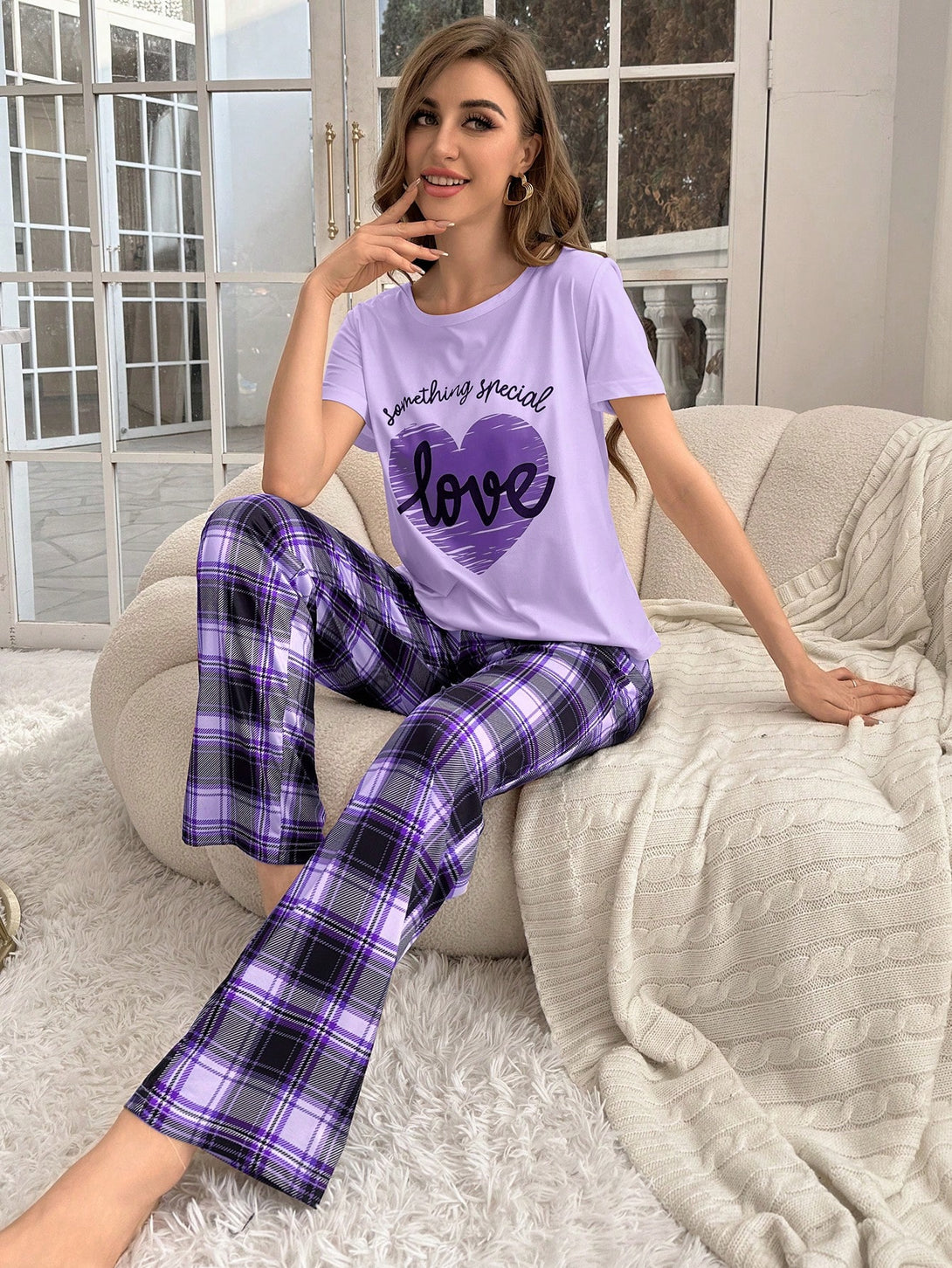 Ropa Interior y Ropa de Dormir, Pijama & Ropa de Descanso de Mujer, Ropa de Dormir para Mujeres, Sets de Pijamas de Mujer, 32207056, Morado